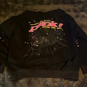 Sp5der P*nk V1 hoodie size L